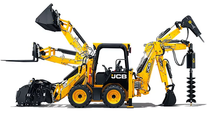 Экскаватор-погрузчик JCB 3CX Super с фрезой для асфальта