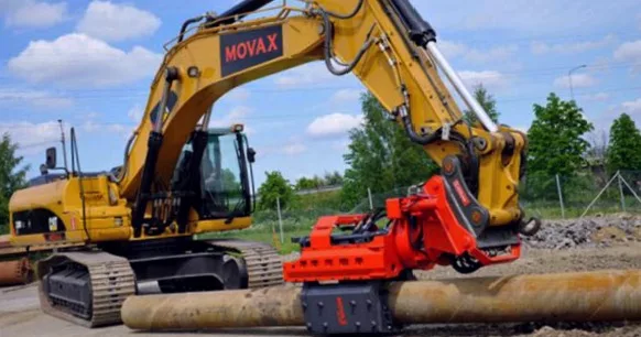 Экскаватор с вибропогружателем Movax SP60