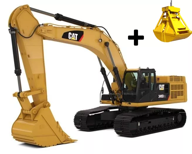 Гусеничный экскаватор Caterpillar 336 с грейфером