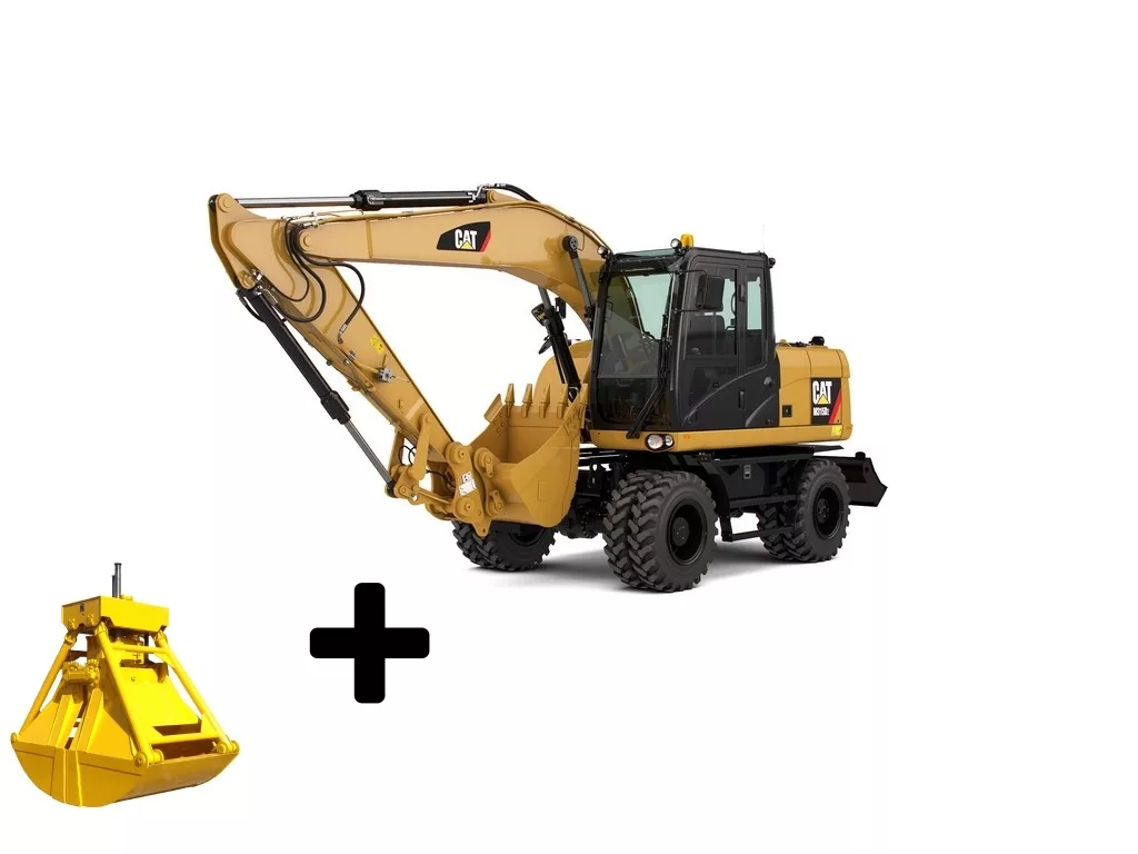 Колесный экскаватор Caterpillar M320D2 с грейфером