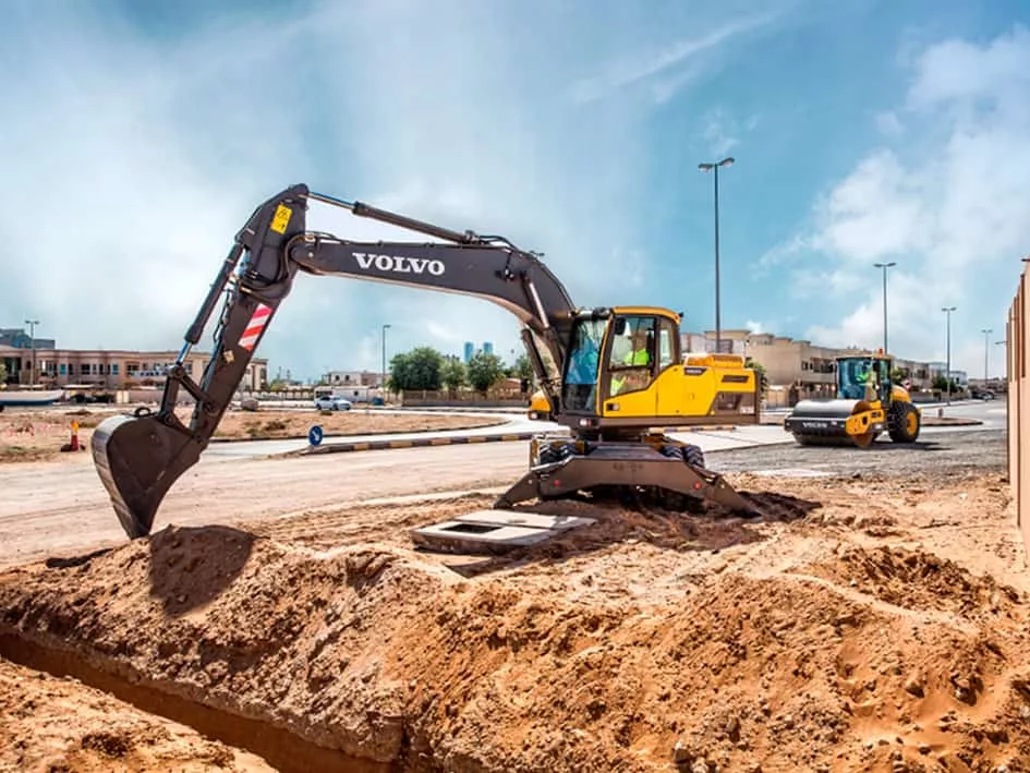 Колёсный экскаватор Volvo EW205D